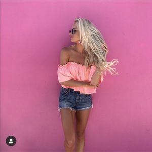 Kimchi blue from urban outfitters coral crop top